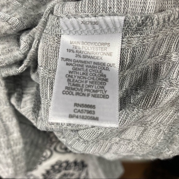 BP Cozy Ribbed Turtleneck Top Gray multiple size - Picture 12 of 12